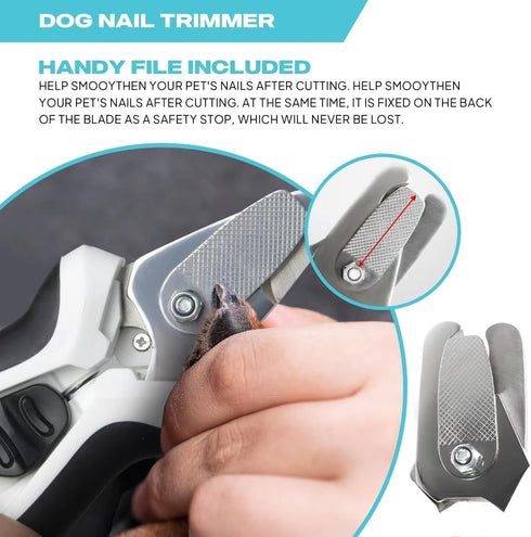 TwoEar Dog Nail Clippers with Light, Dog Nail Trimmers with Quick Sensor & Safety Guard, Razor Sharp Blade, LED Pet Nail Clipper/Dog Toenail Clipp...
